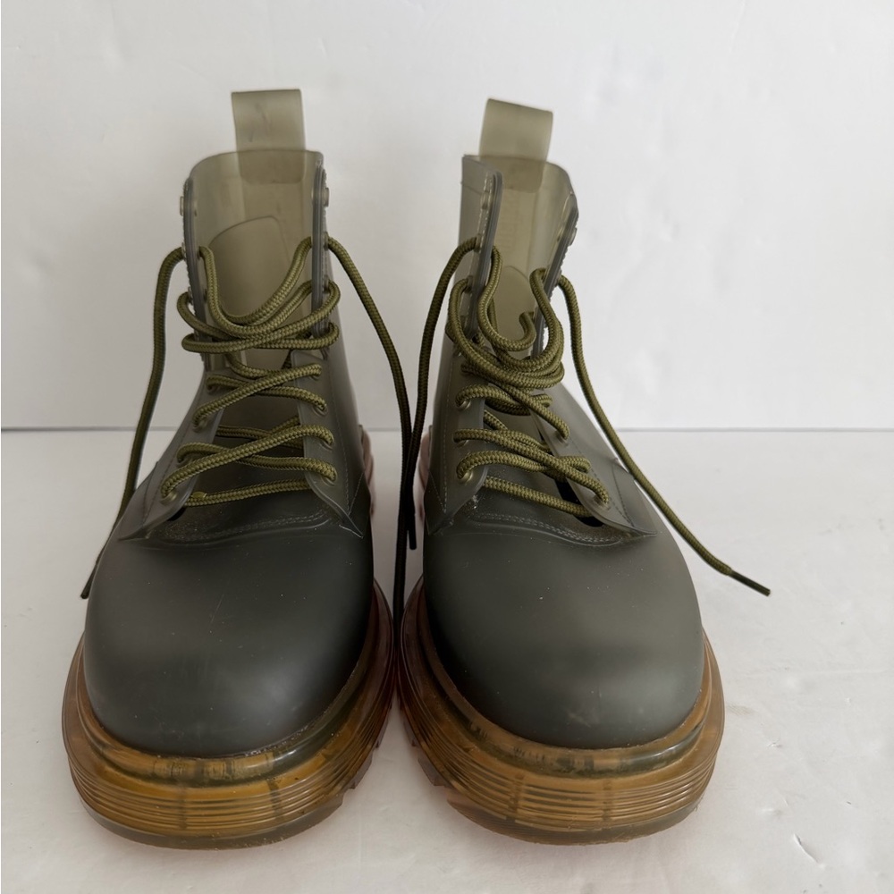 Melissa Olive Lace-Up Rain Boots